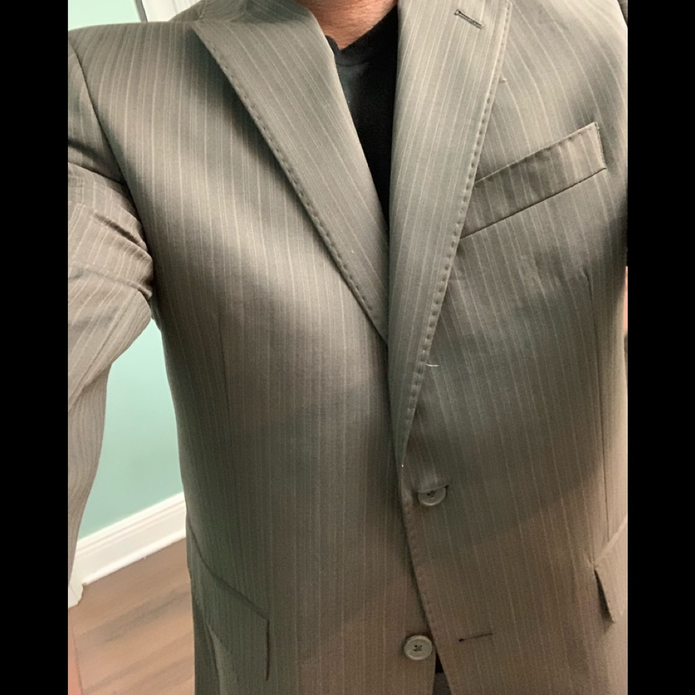 Brown, pants are 32-32
